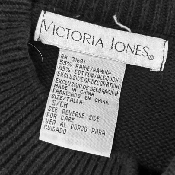 VTG 90s Ornaments & Holly Grandmacore Holiday Sweater Women's S Knit‎ Textured - Picture 5 of 6